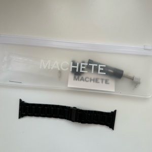 NWOT Machete Black Apple Watch band